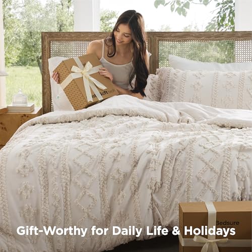 Tufted Boho Comforter Set Full Size