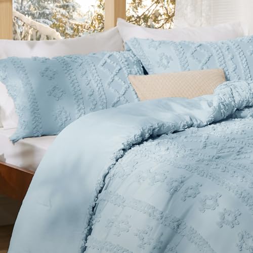 Tufted Boho Comforter Set Twin Size