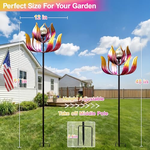 Solar Wind Spinners Outdoor for Yard and Garden