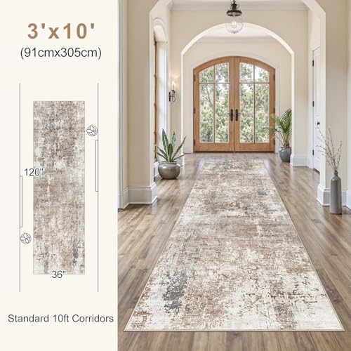 3x10 Washable Runner Rug for Hallway (30 Sq Ft)