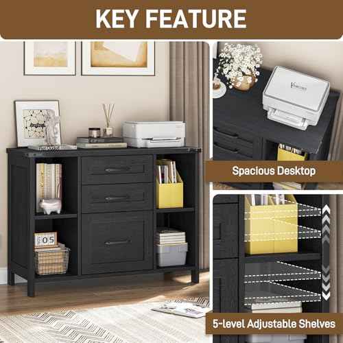File Cabinet with 3 Drawers