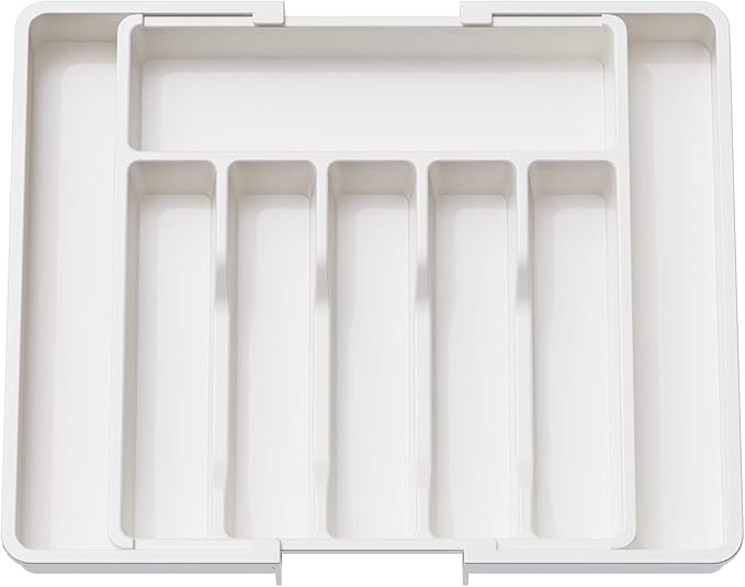 Lifewit 5 Pack Drawer Dividers 5" High, Expandable Utensil Tray for Kitchen,Expandable Dresser Separators in Bedroom/Bathroom/Kitchen/Office