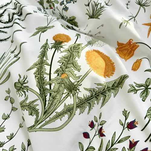 Green Floral Comforter Set King Romantic Ruffle Comforter Vintage Botanical Flowers Comforter with 2 Pillowcases Boho Floral Lace Coquette Bedding Fluffy Comfy Farmhouse King Bed Comforter Set