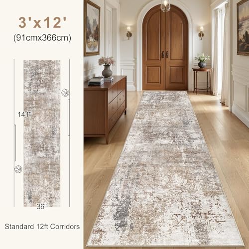 3x12 Washable Runner Rug for Hallway