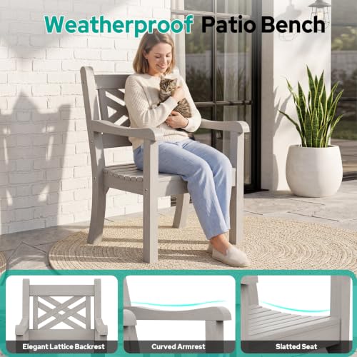 Poly Lumber Outdoor Patio Dining Chair with Arms Set of 2 (2 Count)