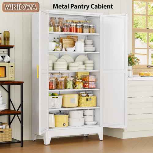 78.7" Tall Metal Pantry Cabinet