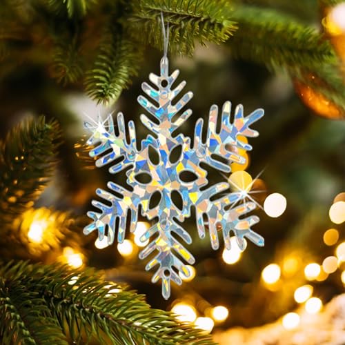 Christmas Snowflakes Ornaments Decorations for Winter Holiday (60 Count)