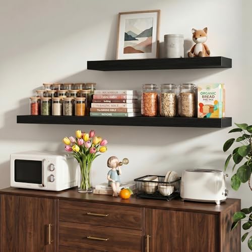 36 Inch Floating Shelves Wall Mounted for Display (2 Count)
