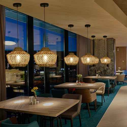 2 Pack Rattan Pendant Light (2 Count)