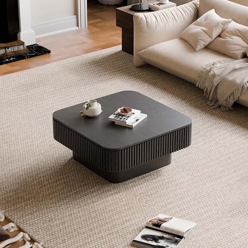 Square Small Coffee Table with Storage