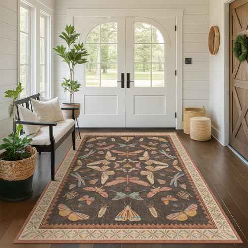 Washable Living Room Area Rug 5x7 (35 Sq Ft)
