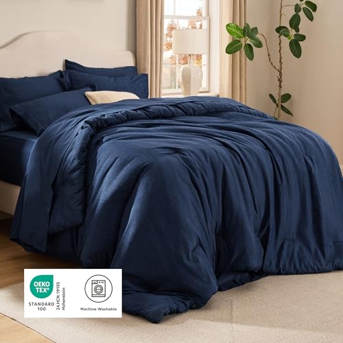 Full Comforter Set Navy