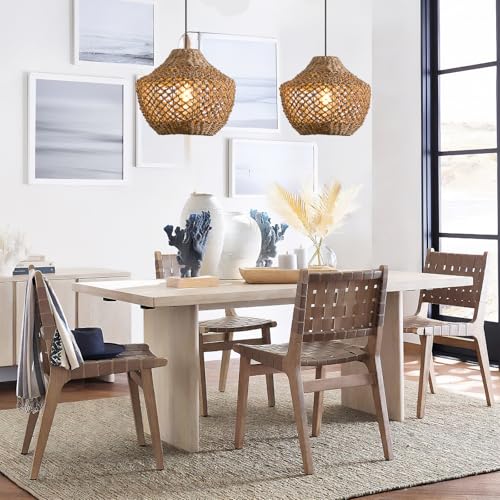 2 Pack Rattan Pendant Light (2 Count)