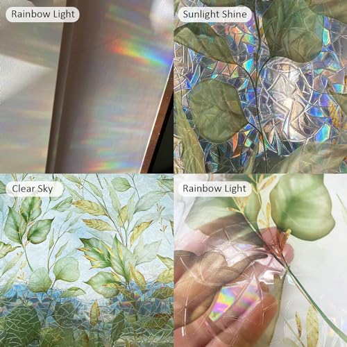 Rainbow Window Privacy Film with Tools