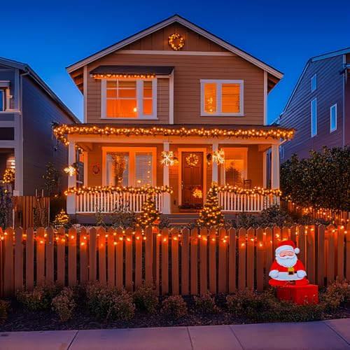 150 LED Orange Halloween Lights Indoor (59 Foot)