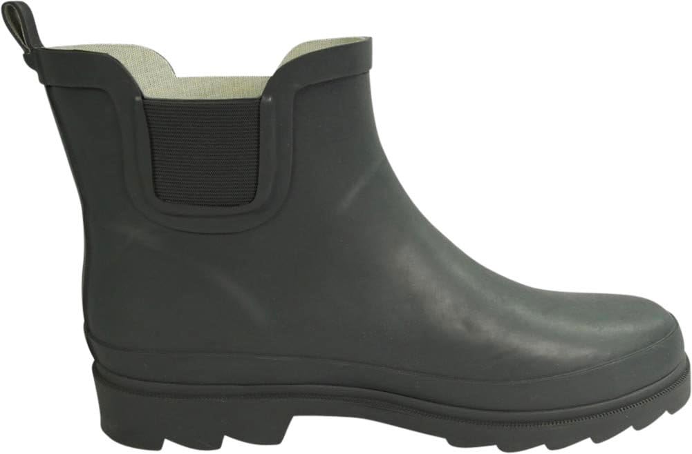 NORTY - Womens Ankle Rain Boots - Ladies Waterproof Winter Spring Garden Boot runs ½ size large