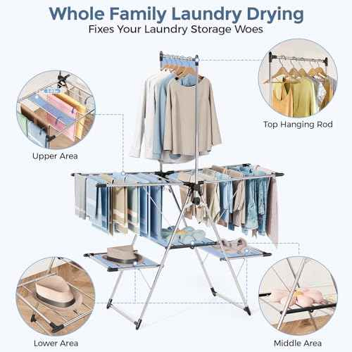 Large Capacity Clothes Drying Rack