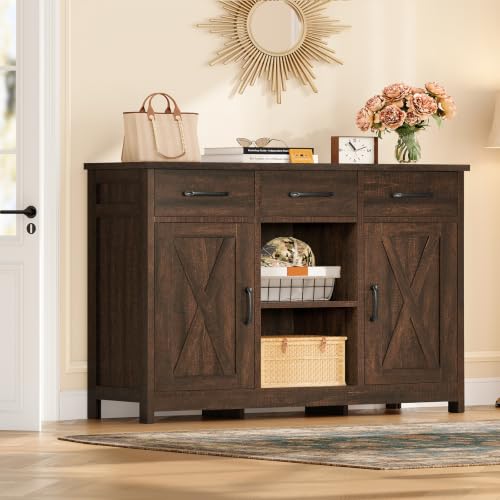 Coffee Bar Cabinet with 3 Drawers