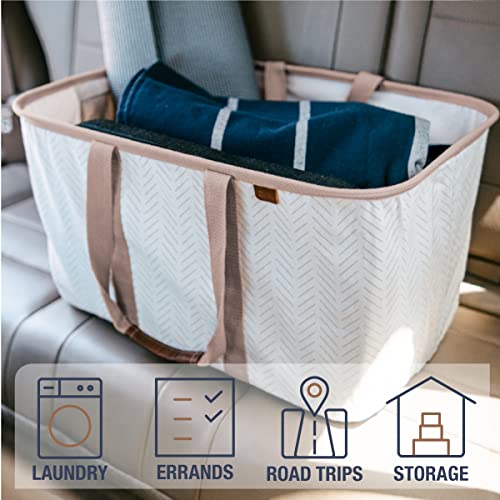 Collapsible Fabric Laundry Basket Tote Premium (2 Count)