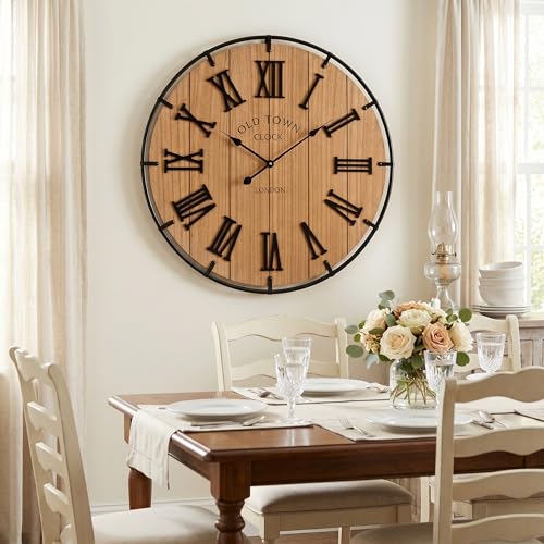 Inch Large Farmhouse Wall Clock