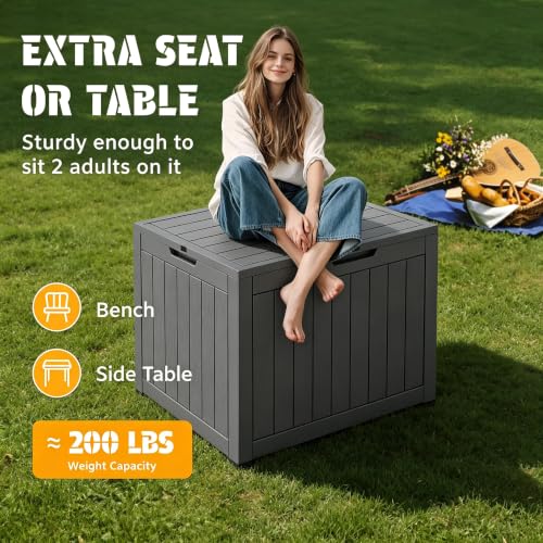 33 Gal Outdoor Storage Box Waterproof Lockable