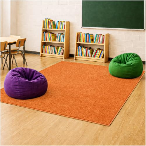 Soft & Colorful 11' Round Kids Classroom Area Rug