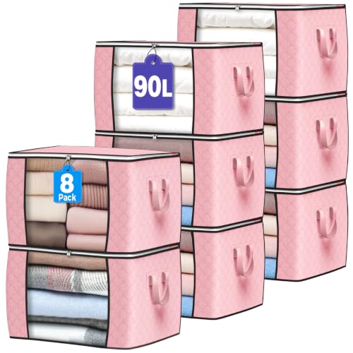 90L Large Storage Bags (8 Count)