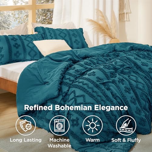 Tufted Boho Comforter Set California King