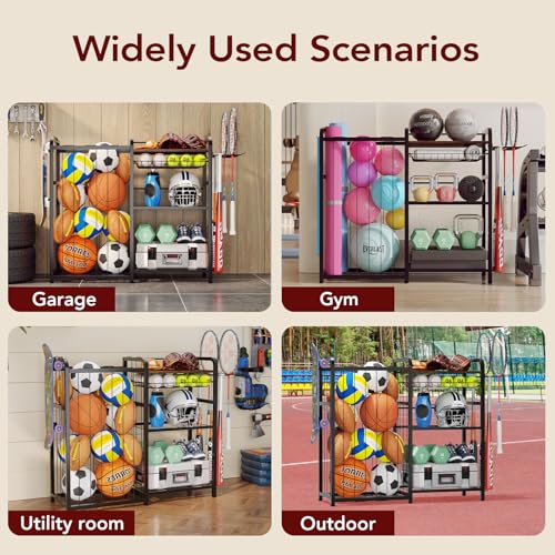Garage Sports Equipment Organizer