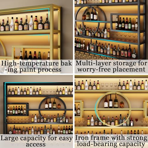 47.2in Large Wall Mounted Wine Rack