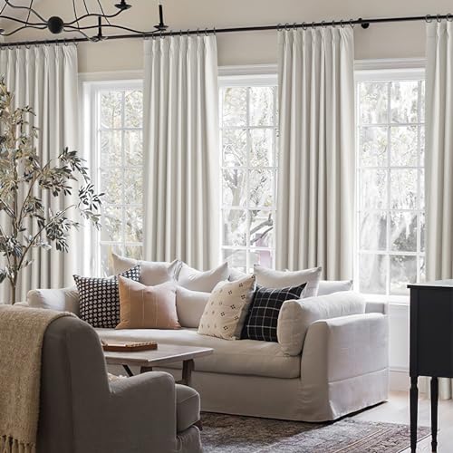 Birch 144 Inches Extra Long Blackout Curtains for Dining Room (2 Count)