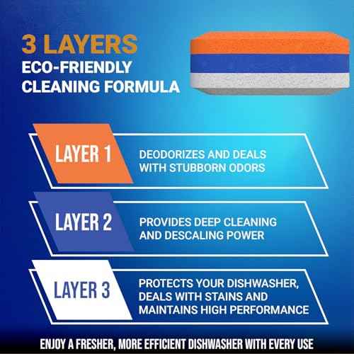 Washing Machine Cleaner 28 Pack & Dishwasher Cleaner Tablets 28 Pack Bundle (56 Count)