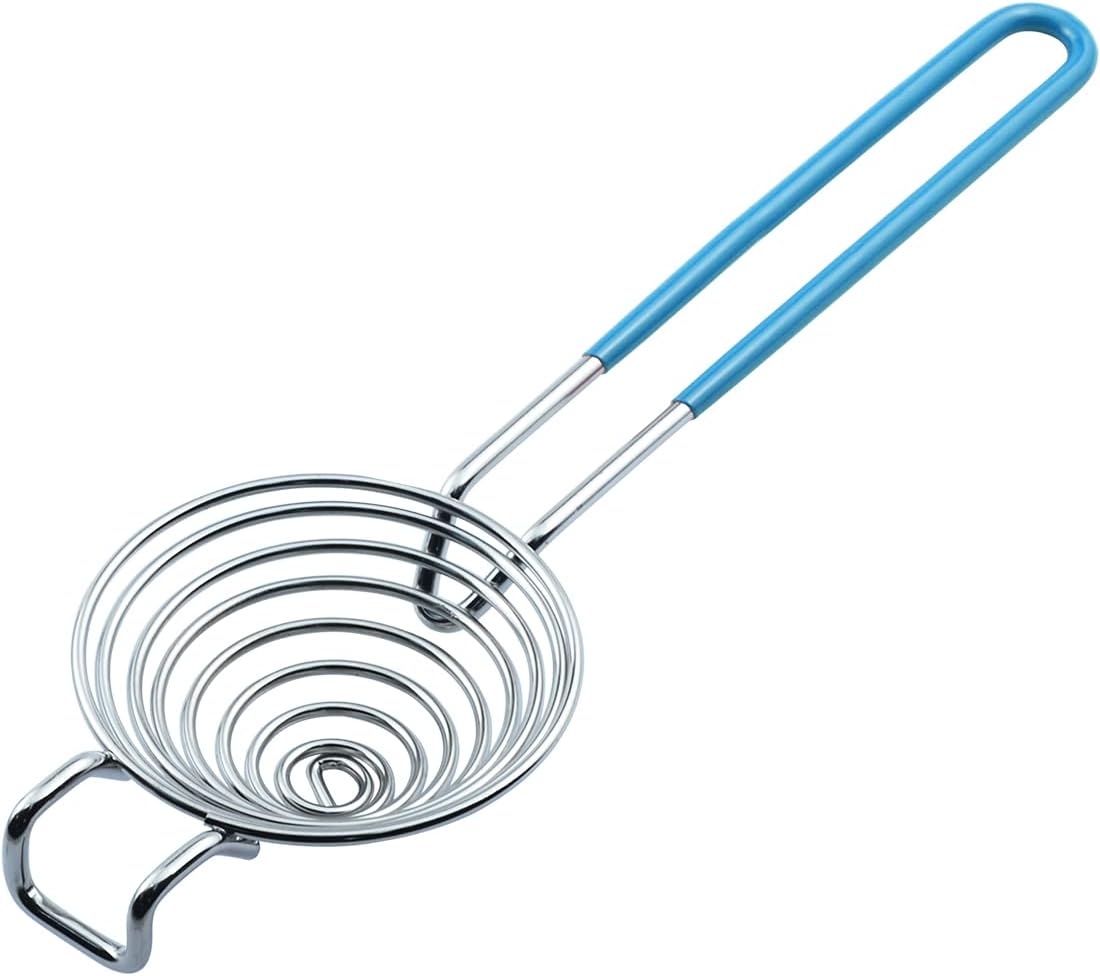 CAMKYDE Egg Separator Food Grade Stainless Steel Egg Yolk White Separation Tool (Blue)