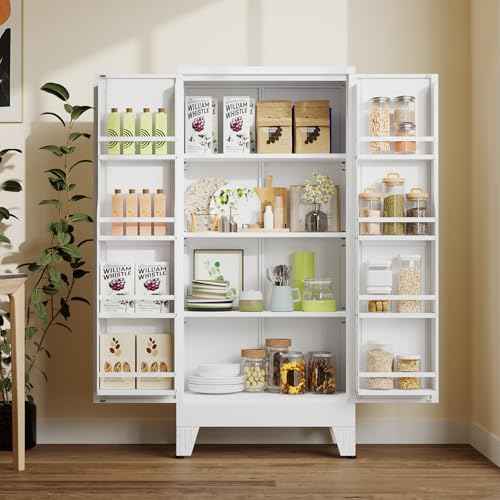 Metal Kitchen Pantry Storage Cabinet