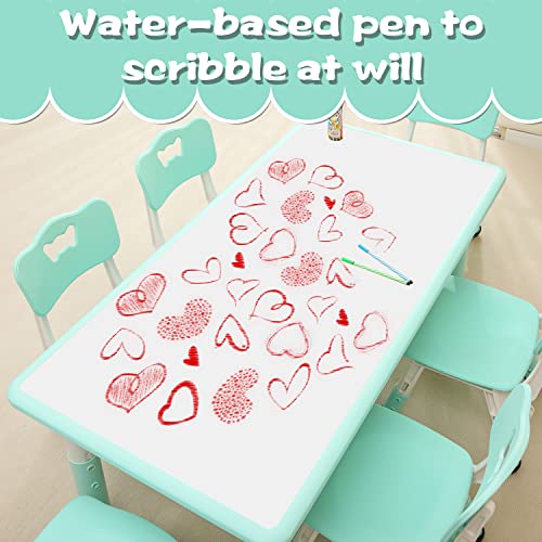 Children's Table and Chair Set Suitable for Boys and Girls Age 2 (7 Count)