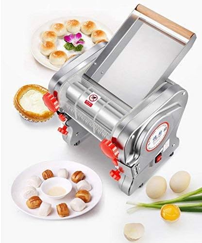 Hengwei 750W 110V Stainless Steel Commercial Electric Noodle Making Pasta Maker Dough Roller Noodle Cutting Machine(Noodle Width 18CM,Knife Length 18CM,Noodle Width 3mm / 9mm)