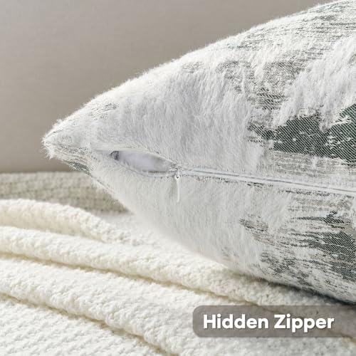 Pack of 2 Faux Cashmere Throw Pillow Covers 12x20 Inch (2 Count)