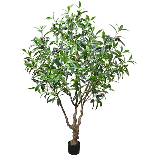 7.5ft Large Realistic Artificial Olive Tree with Olives