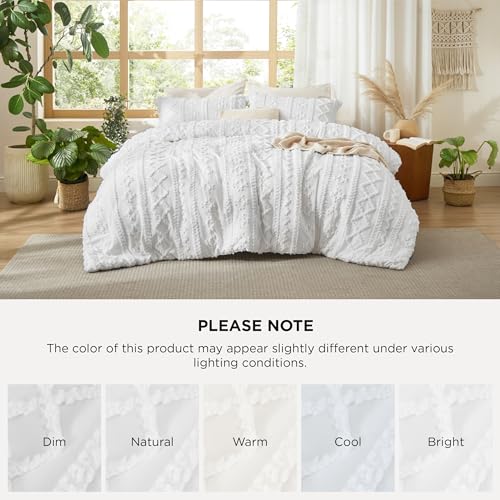 Tufted Boho Comforter Set Oversized Queen