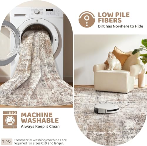 2x10 Washable Runner Rug for Hallway (20 Sq Ft)