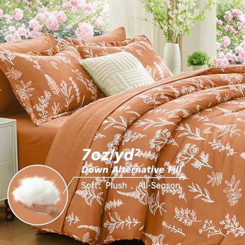Burnt Orange Full Comforter Set