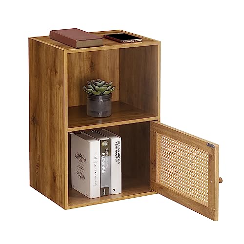 Xtra Storage Boho Weave 1 Door Cabinet 16.5"