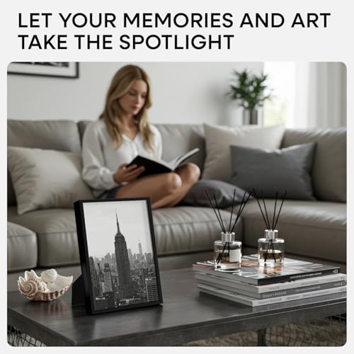9x11 Black Picture Frame (2 Count)