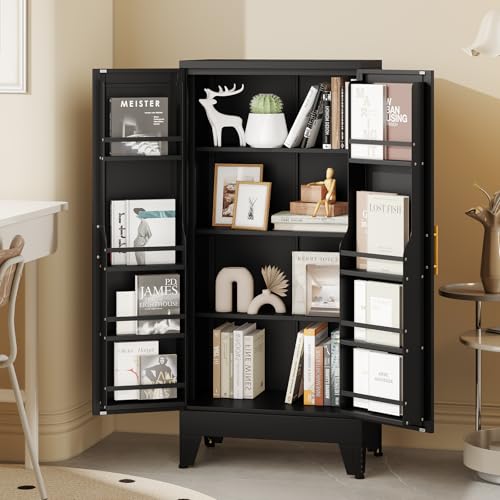Black Kitchen Pantry Storage Cabinet