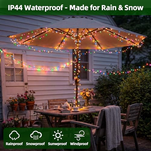 750 LED 240FT Christmas String Lights Outdoor