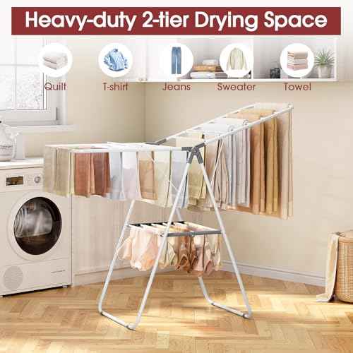 PEXCHASER Foldable Clothes Drying Rack