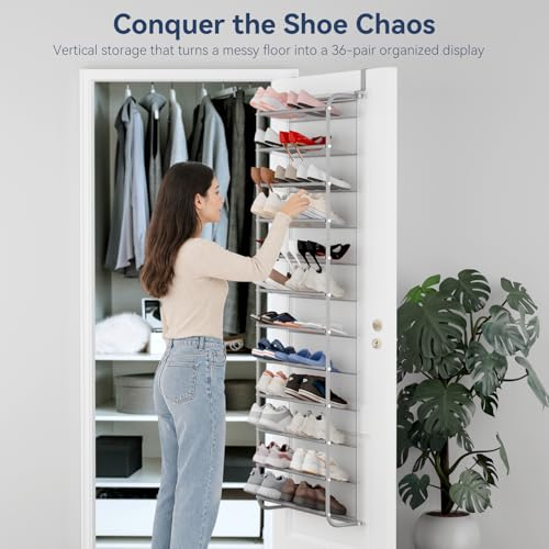 36 Pair Over The Door Shoe Organizer