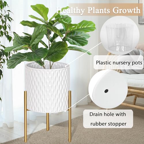 Plants Pots with Stand (2 Count)