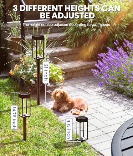 12 Pack Bright Solar Pathway Lights Outdoor (12 Count)