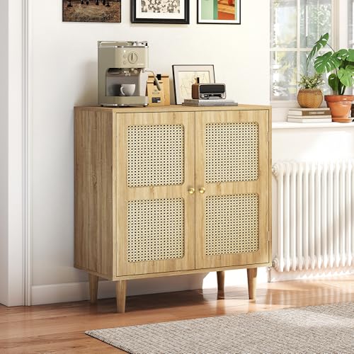 Rattan Sideboard Buffet Cabinet with Storage